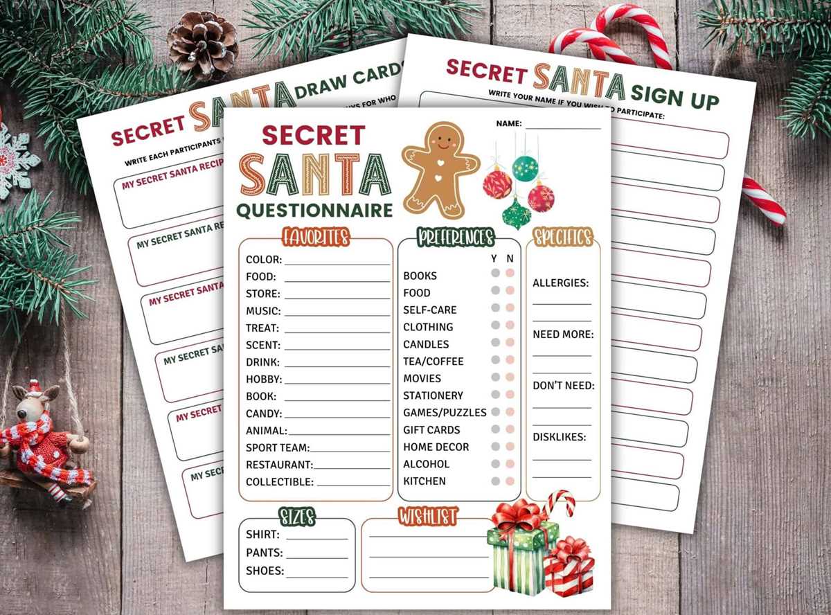 printable secret santa questions