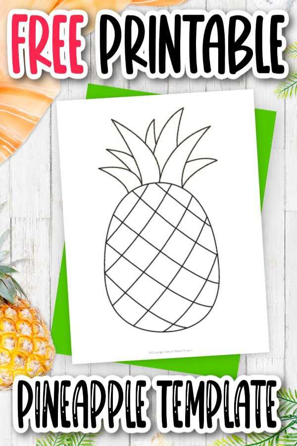 pineapple printable template