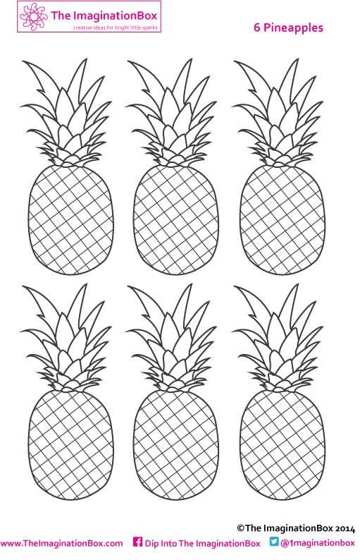 pineapple printable template