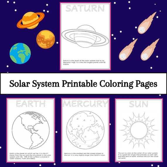 planets printable coloring pages