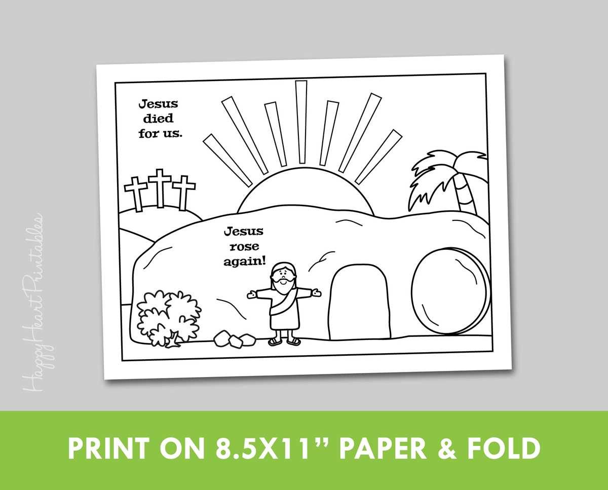 free printable empty tomb craft