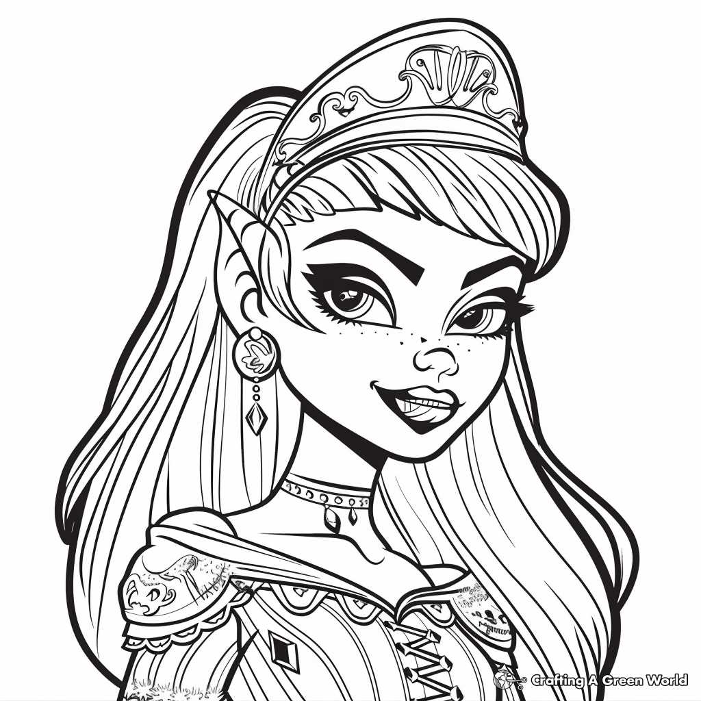 monster high printable coloring sheets