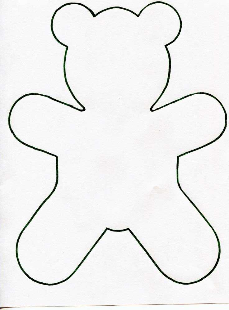 teddy bear printable template teddy bear printable template