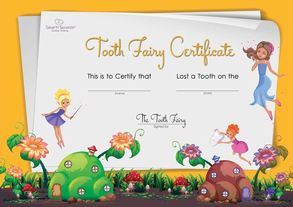 tooth fairy certificate printable free tooth fairy certificate printable free