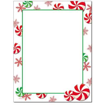 printable christmas border paper