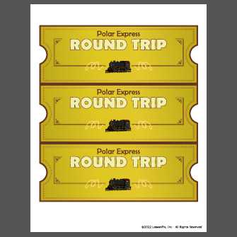 polar express ticket printable free polar express ticket printable free