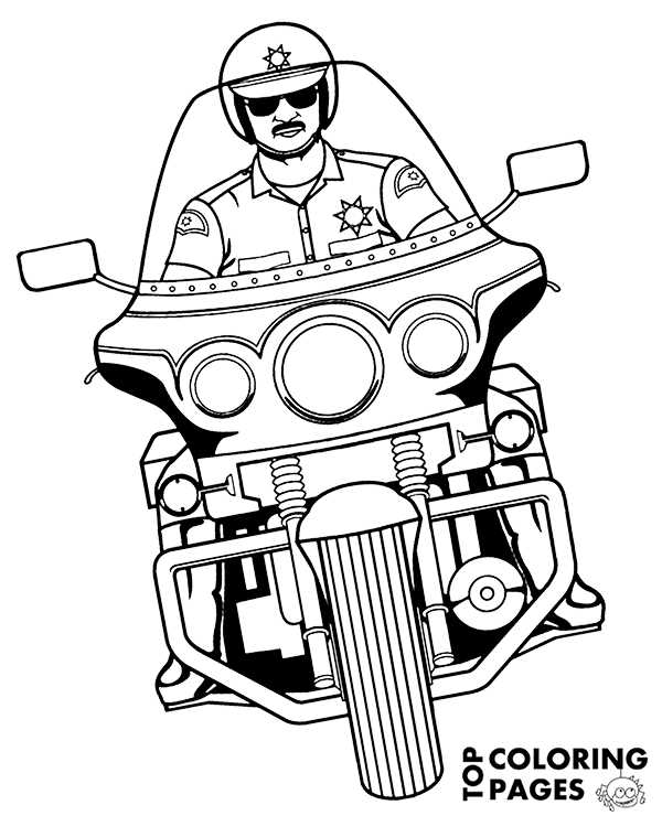 police coloring pages printable police coloring pages printable