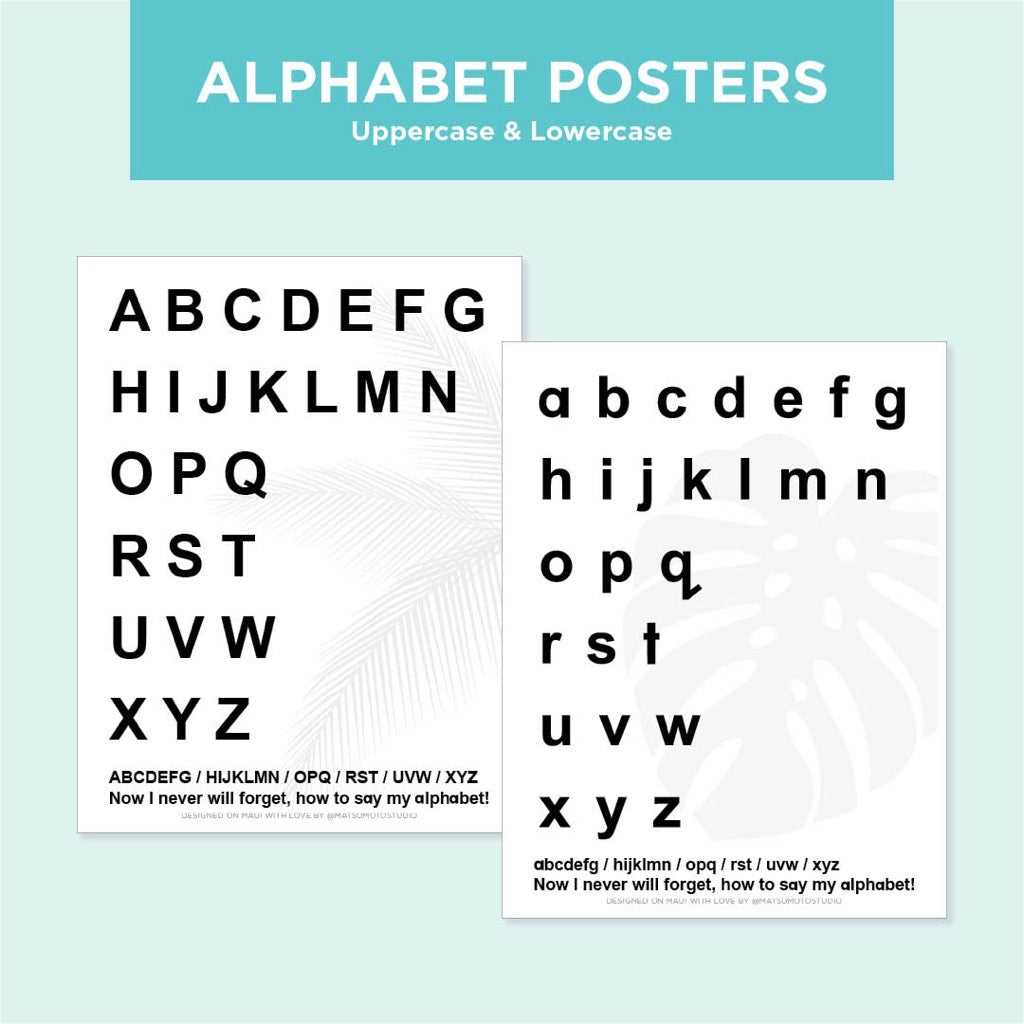 poster letters printable