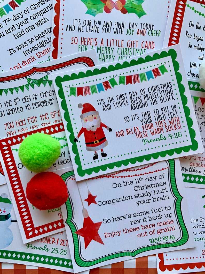 12 days of christmas free printables 12 days of christmas free printables