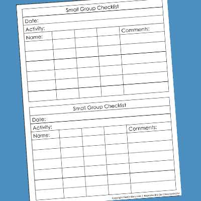 preschool assessment free printable