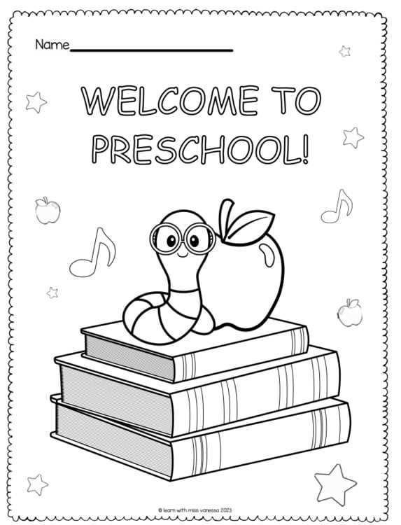 preschool coloring pages printable preschool coloring pages printable