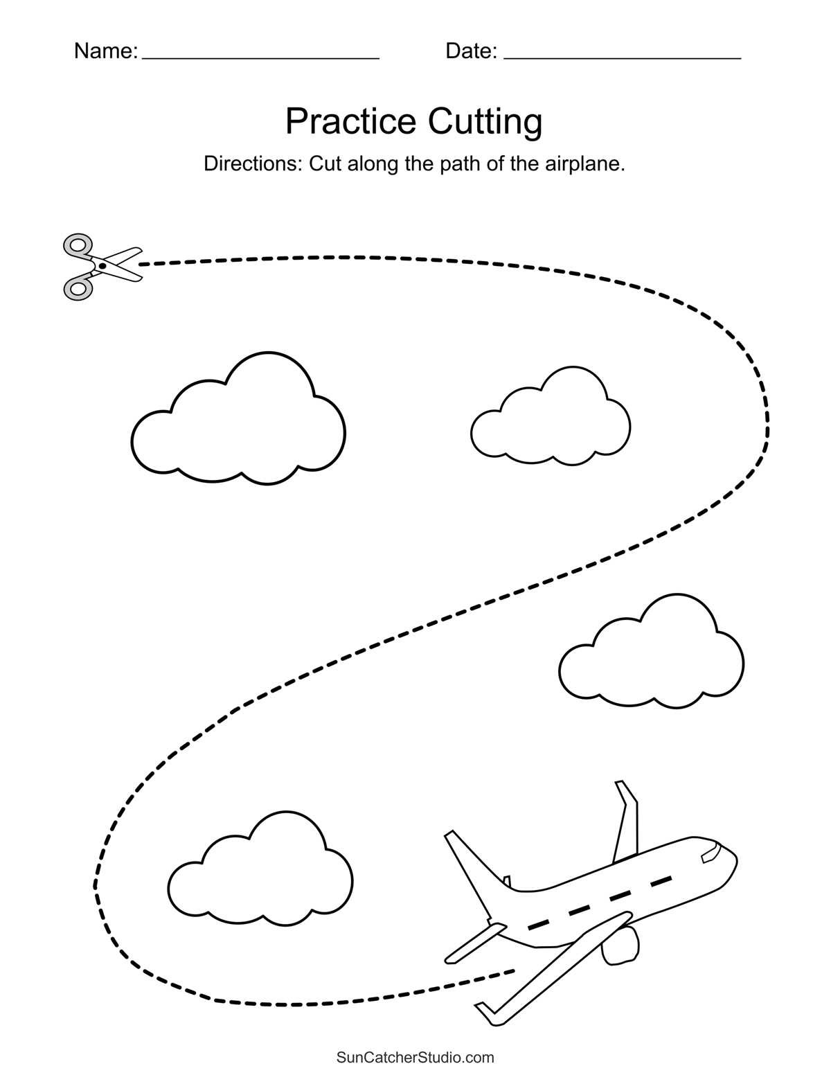 preschool scissor practice printables preschool scissor practice printables