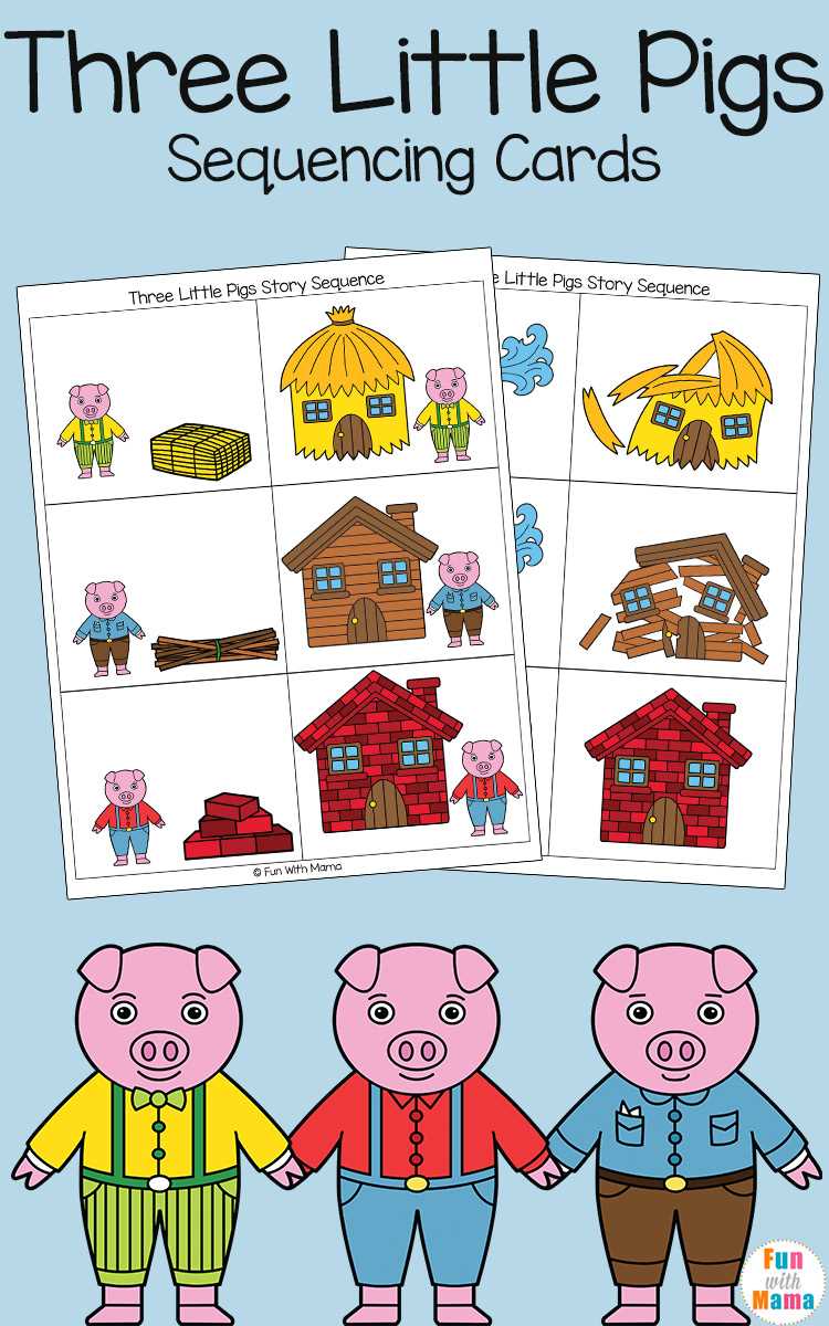 printable 3 little pigs