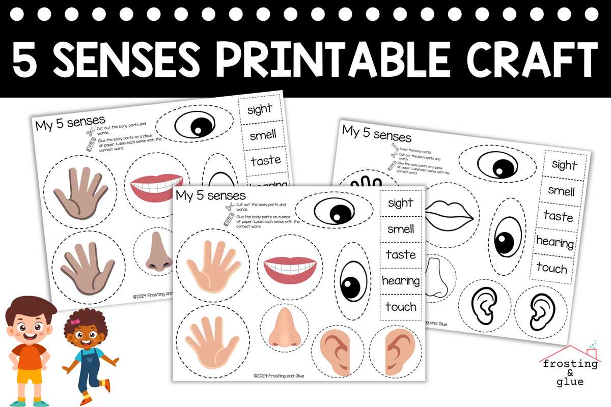 printable 5 senses printable 5 senses