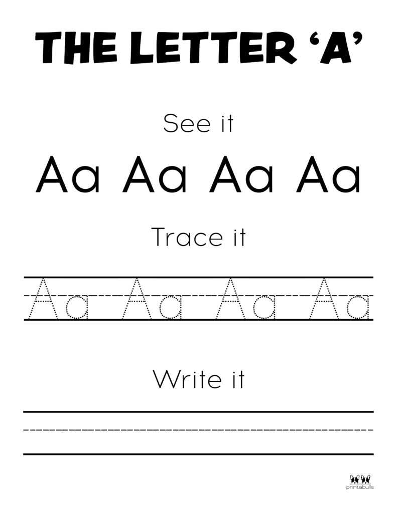 printable a worksheet