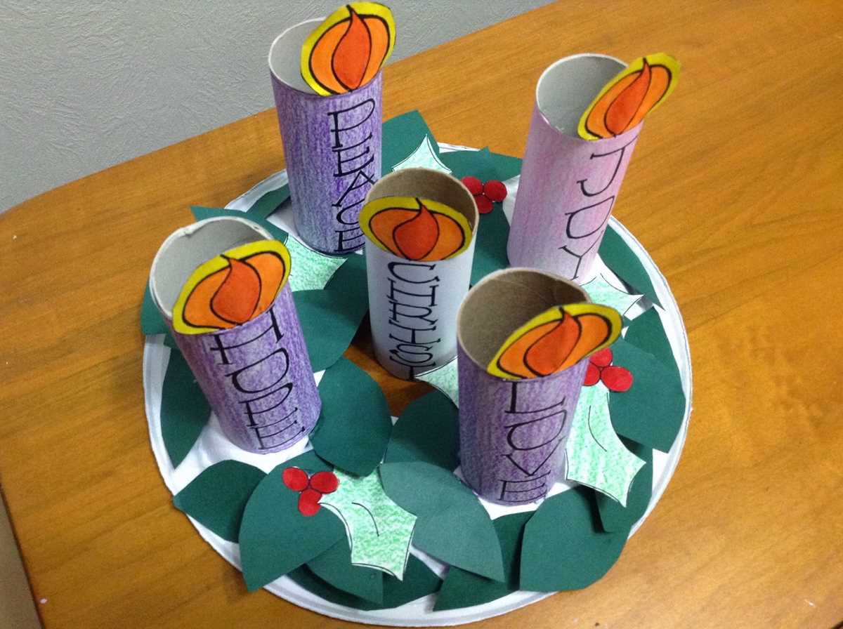 printable advent wreath craft printable advent wreath craft
