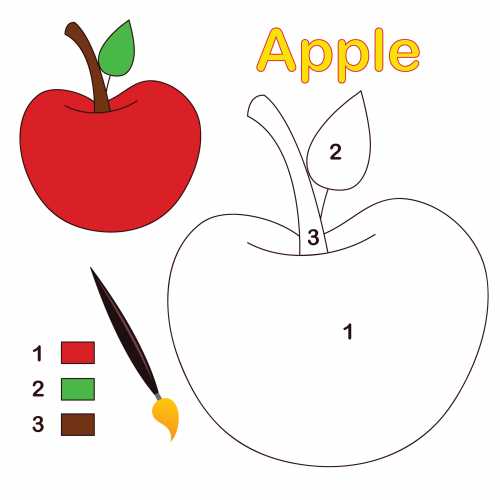 printable apple coloring pages