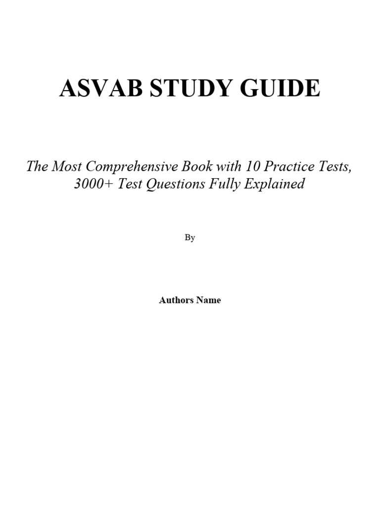 printable asvab study guide