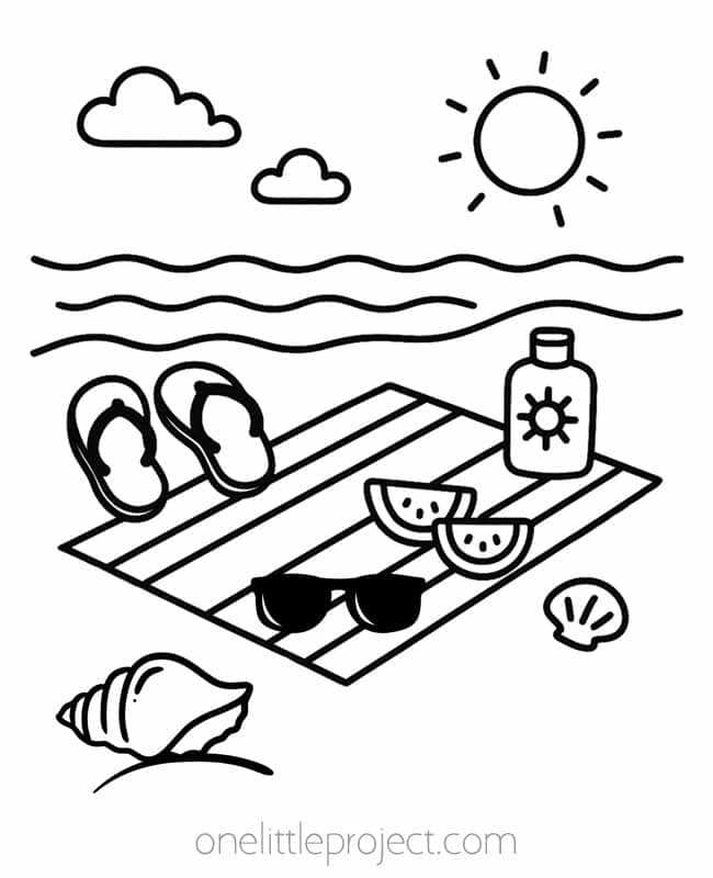 printable beach coloring sheets printable beach coloring sheets