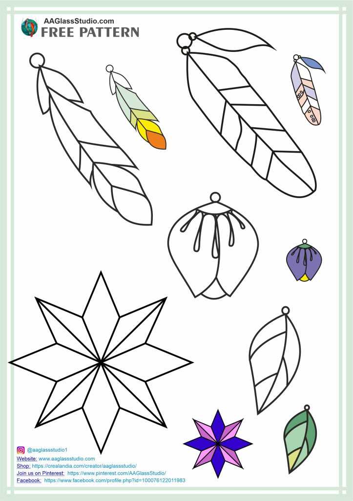 printable beginner stained glass patterns
