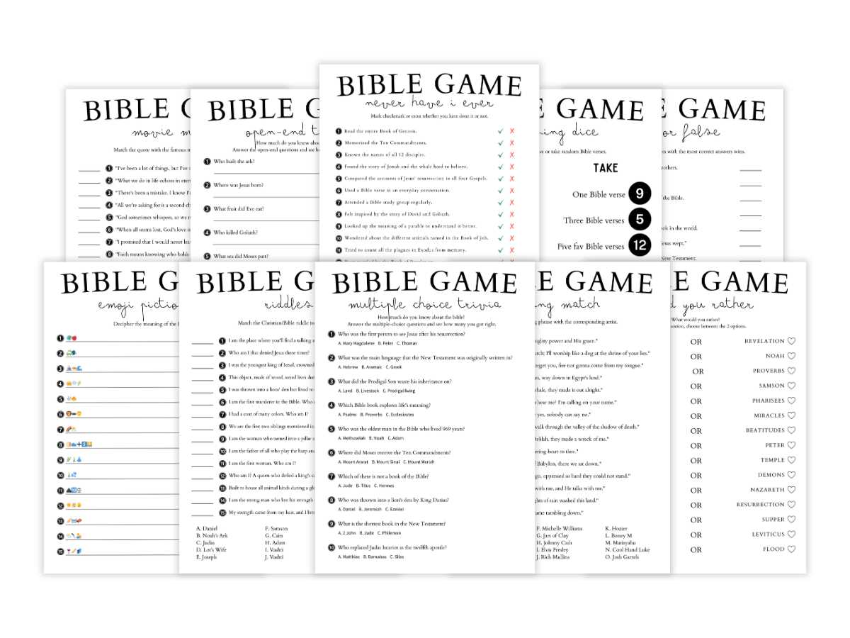 printable bible games