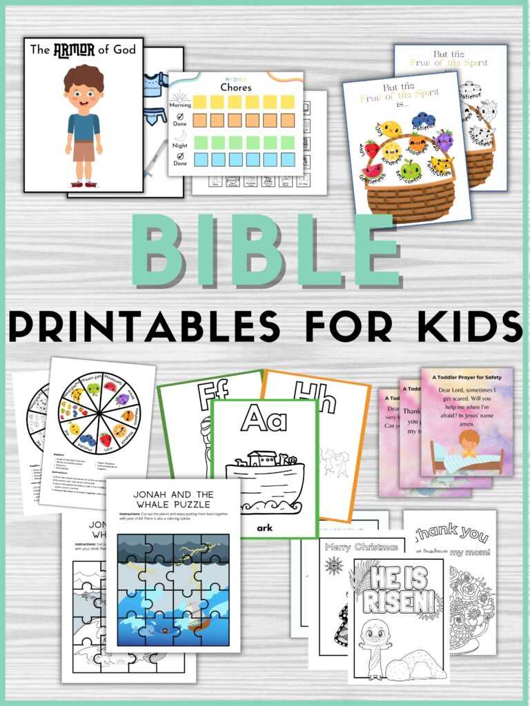 printable bible stories for kids