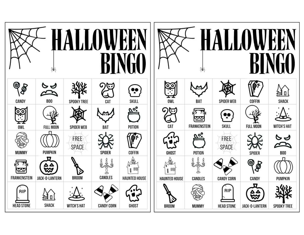 printable bingo cards for halloween printable bingo cards for halloween