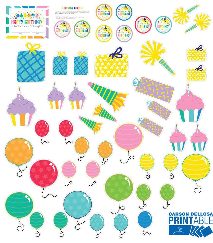 printable birthday supplies printable birthday supplies