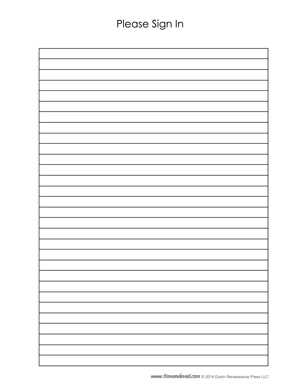 printable blank sign up sheet template printable blank sign up sheet template