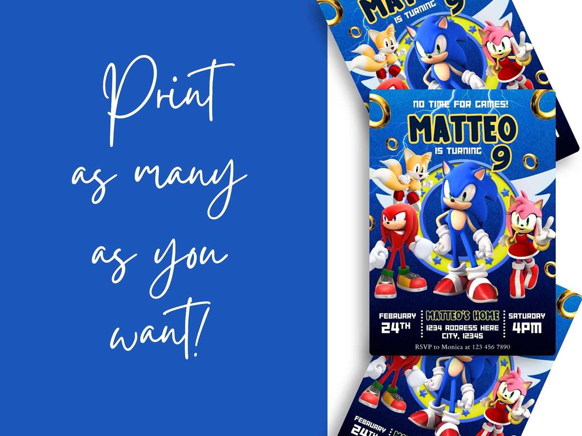 printable blank sonic invitations printable blank sonic invitations