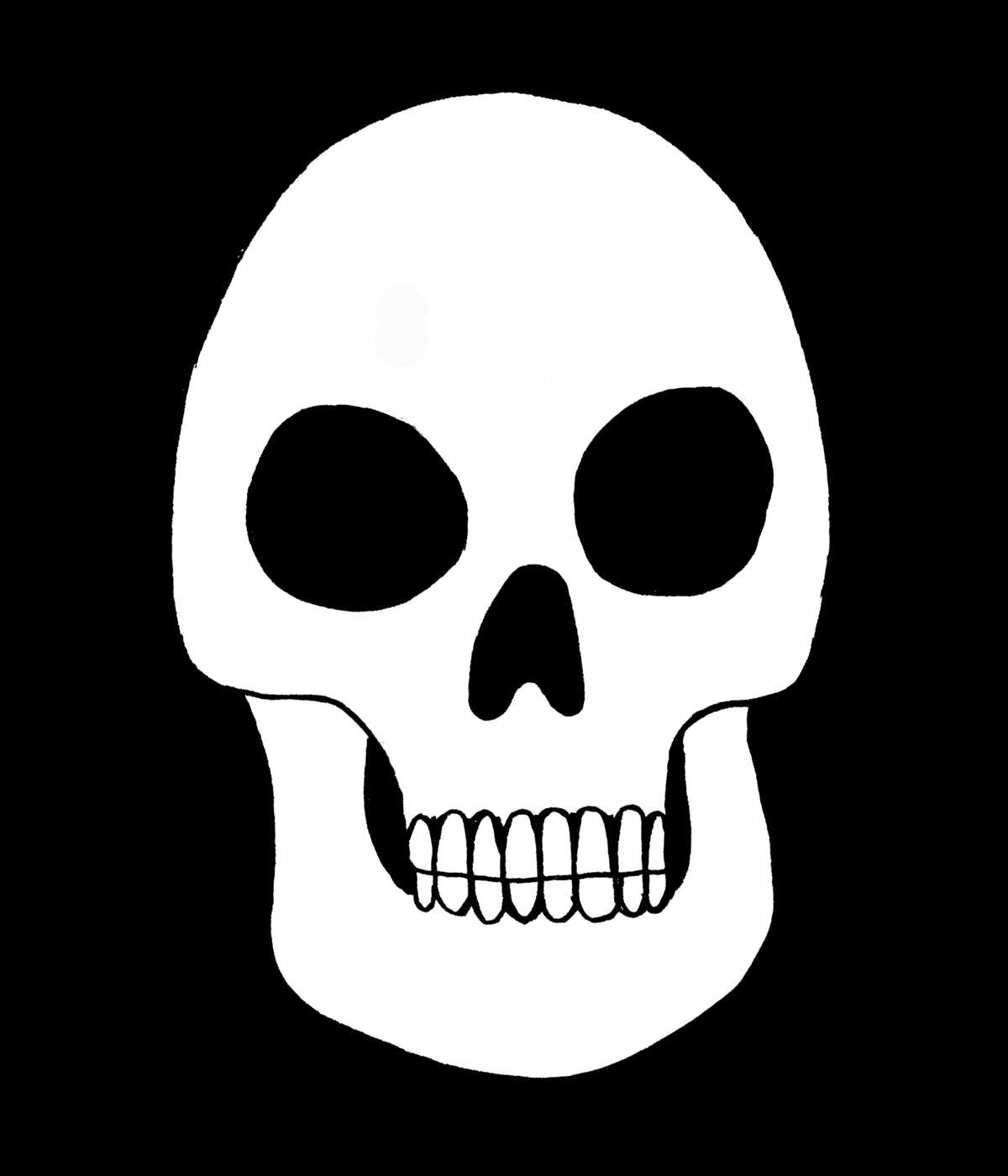 printable blank sugar skull template