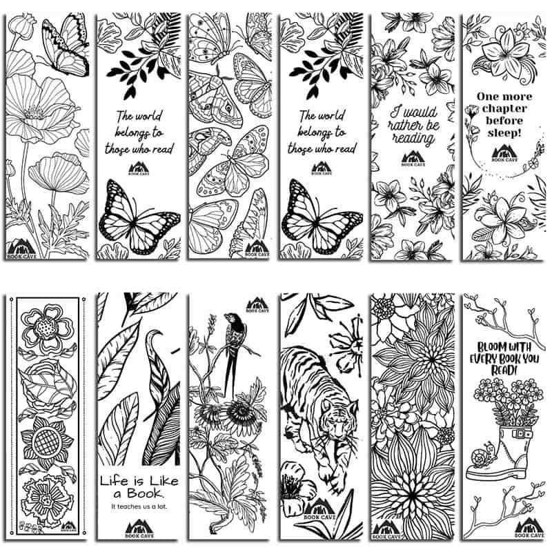 printable bookmark coloring printable bookmark coloring