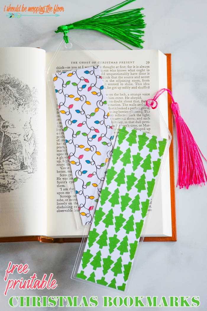 printable bookmarks for christmas