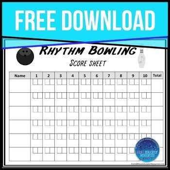 printable bowling score sheet printable bowling score sheet