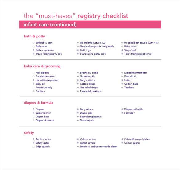 printable bridal registry checklist printable bridal registry checklist