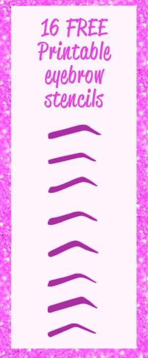 printable brow stencil printable brow stencil