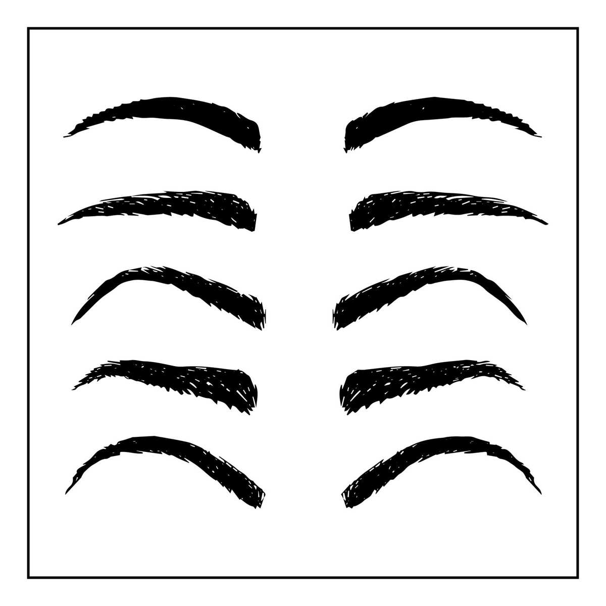 printable brow stencil printable brow stencil