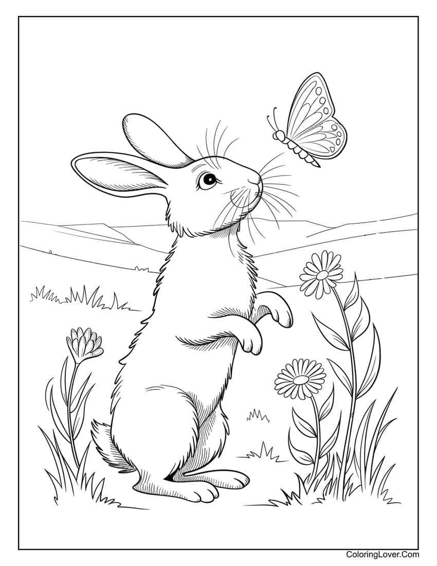 printable bunny coloring sheets
