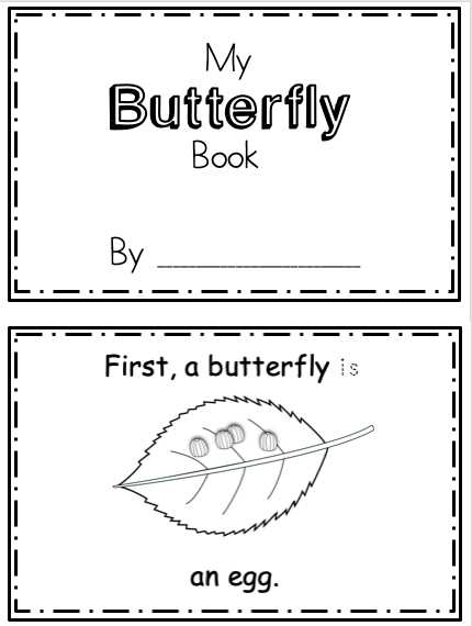 printable butterfly cycle worksheet