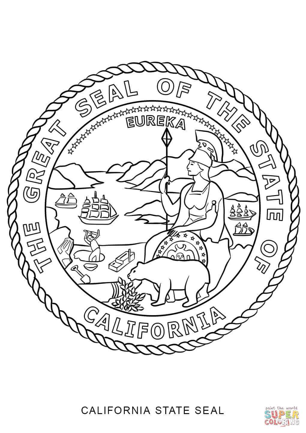 printable california state seal printable california state seal