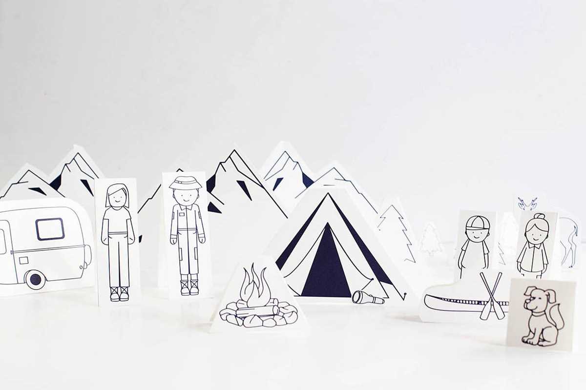 printable camping craft