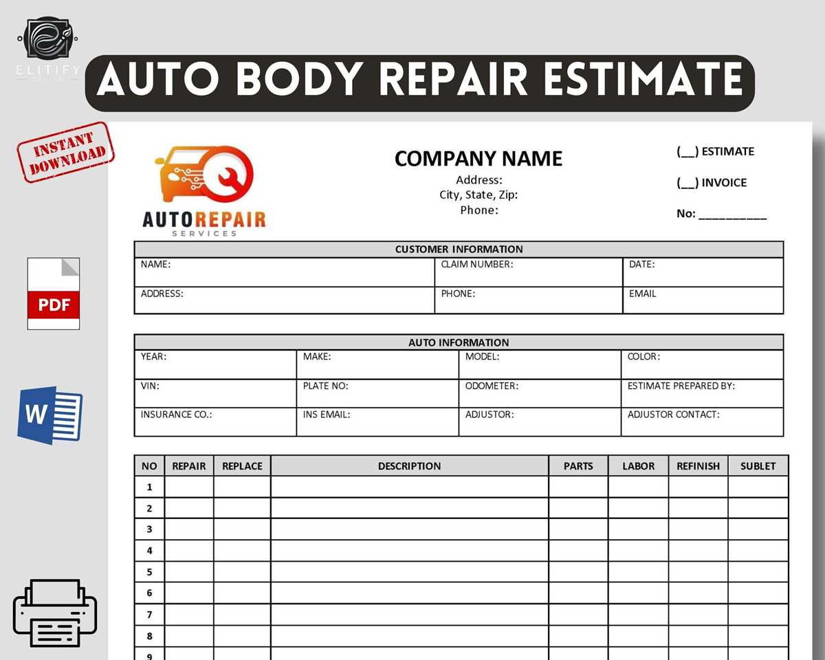 printable car repair receipt printable car repair receipt