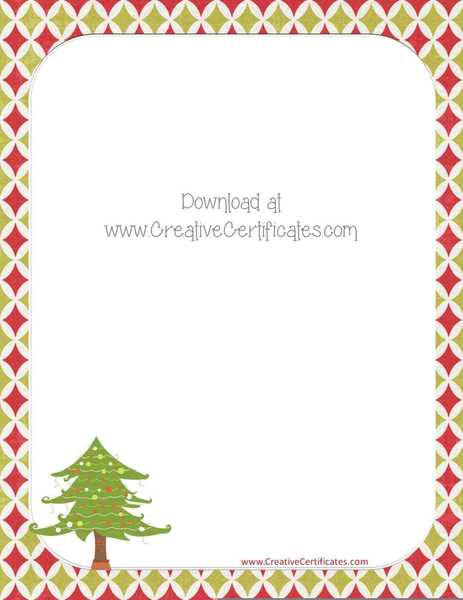 printable christmas border