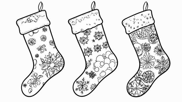 printable christmas stocking coloring pages printable christmas stocking coloring pages