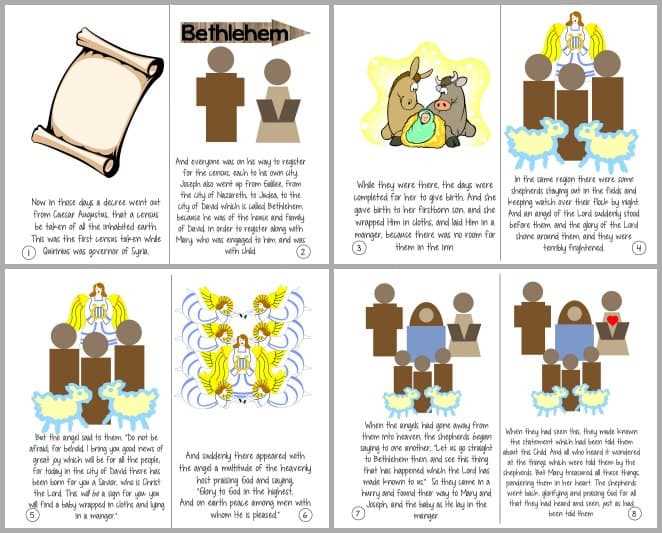 printable christmas story for sunday school with pictures printable christmas story for sunday school with pictures