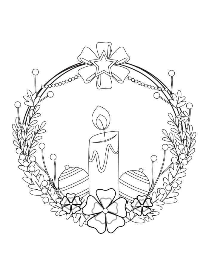 printable christmas wreath coloring pages printable christmas wreath coloring pages