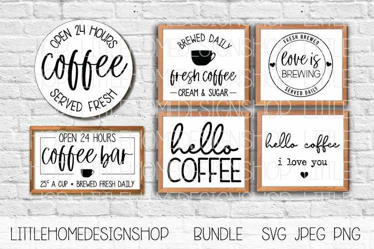 printable coffee bar sign