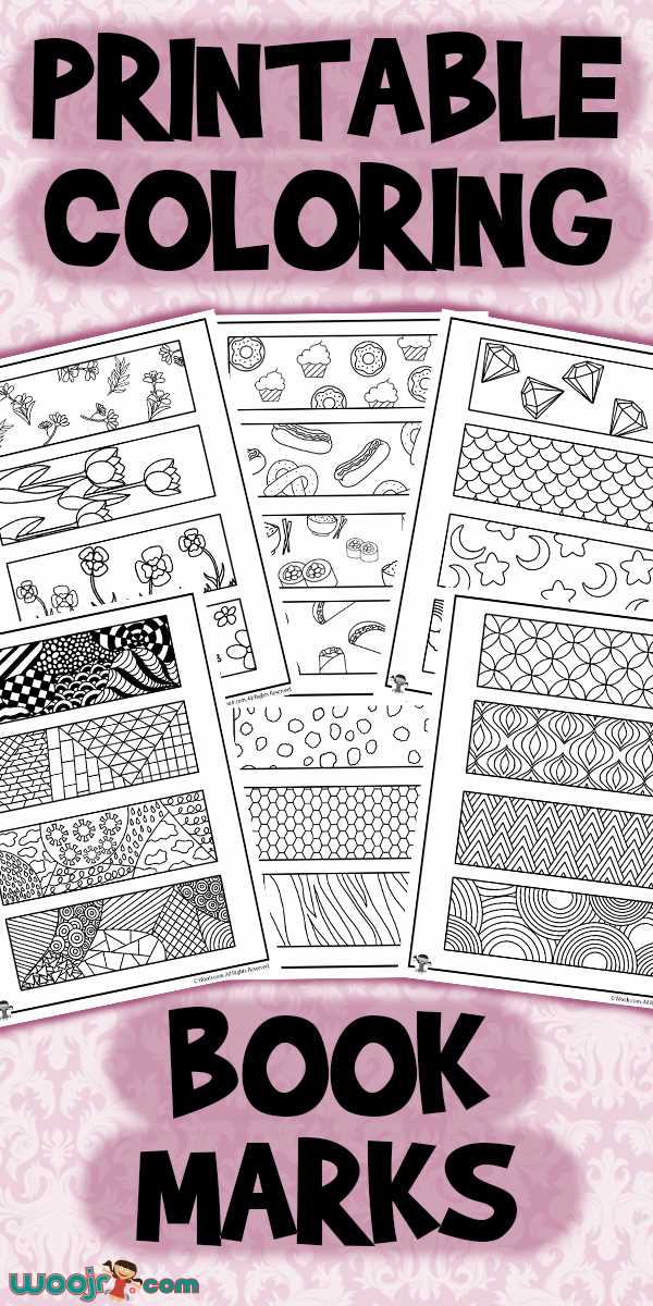 printable colorable bookmarks printable colorable bookmarks