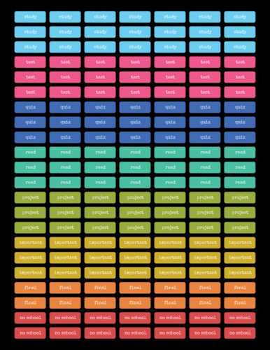 printable colored labels