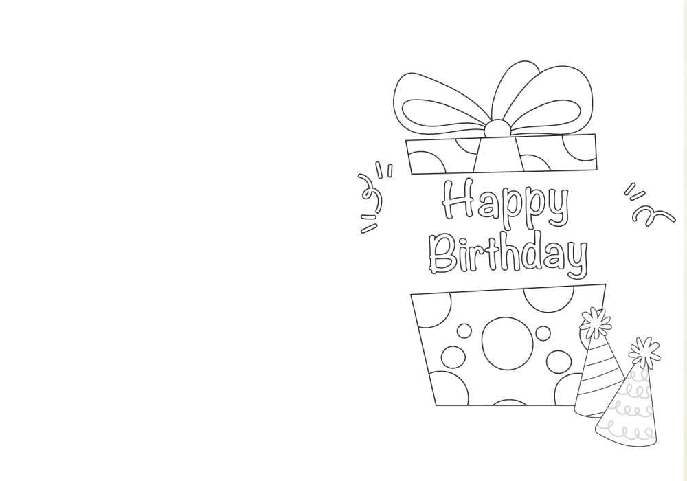 printable coloring cards for birthdays printable coloring cards for birthdays